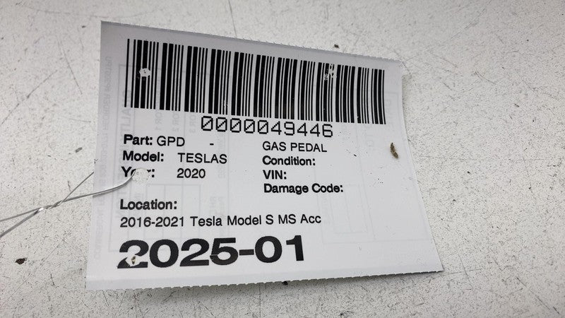 BE5C 9F836AA 2012-2020 Tesla Model S X Accelerator Throttle Pedal Assembly BE5C 9F836-AA OEM