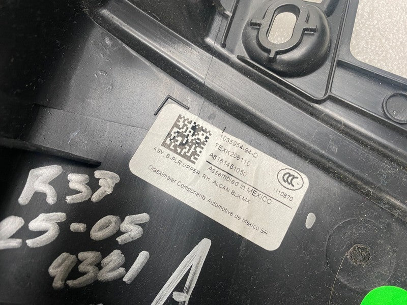 ⭕16-20 Tesla Model X Passenger Side B-Pillar Upper Trim Cover Right 10