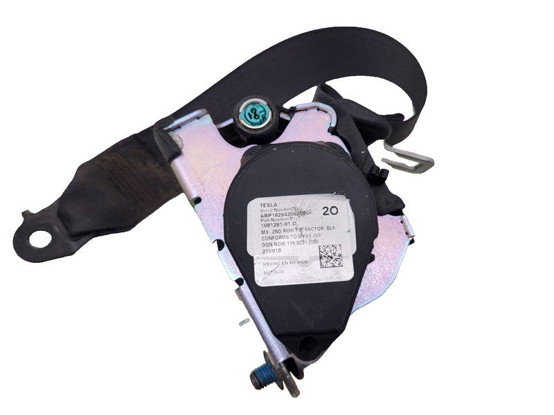 108128101D ⭕17-23 Tesla Model 3 Rear Left or Right 2nd Row Seat Belt Retractor 1081281-01-D