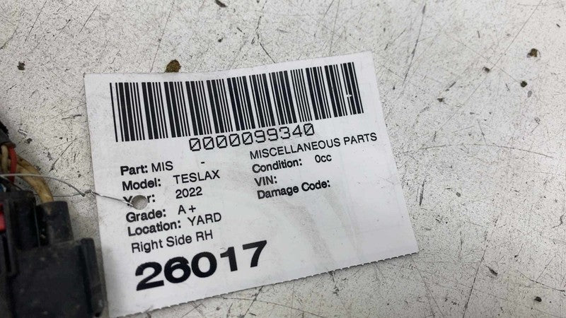 ⭕ 2021-2025 Model X Rear Passenger Side Chassis Wiring Harness Cable W