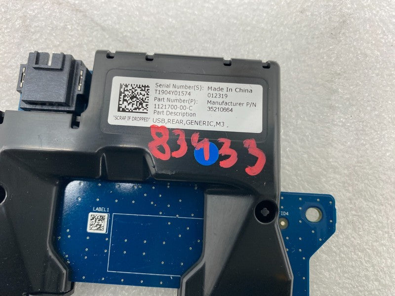 112170000C ⭕ 17-23 Tesla Model 3 Rear Generic USB/AUX Control Unit Hub Module 1121700-00-C