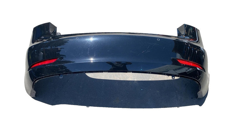 ⭕ 2017-2022 Tesla Model 3 Rear Bumper Cover w/ Park Sensor & Harness Black PBSB