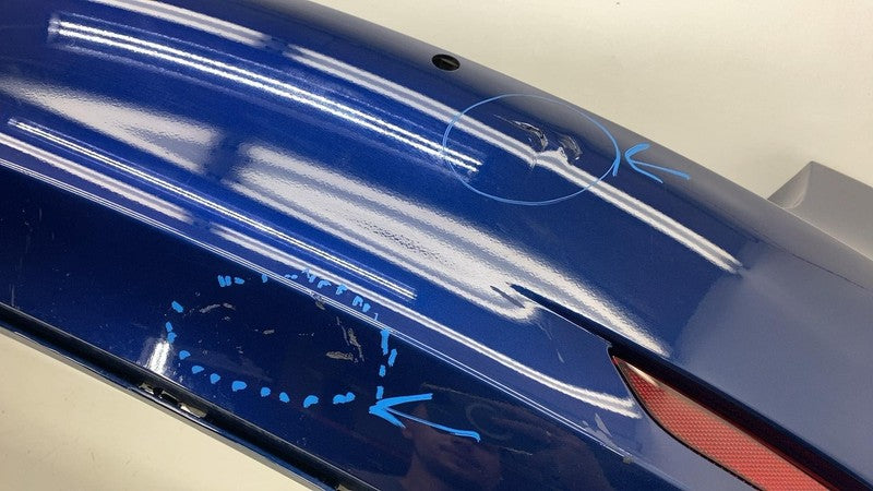 ⭕ 2017-2022 Tesla Model 3 Rear Bumper w/ Park Sensor & Reflector Lamp Blue PPSB
