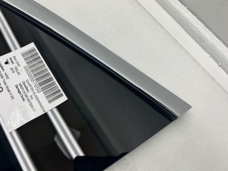 ⭕ 2016-2020 Tesla Model X Rear Passenger Side Window QTR Quarter Glass