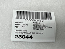 ⭕ 2012-2020 Tesla Model S Roof Curtain Safety Airbag Right Assembly 1006562-00-C