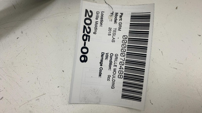 ⭕ 2012-2015 Model S Front Bumper Grille Chrome Surround Bright Trim 10