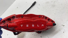 ⭕ 2016-2020 Tesla Model X Rear Driver Side Caliper Red w/ Brake Hose Line Left