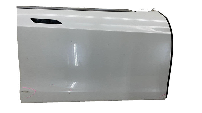 ⭕ 12-15 Tesla Model S Front Passenger Side Door Shell Panel Right White - PPSW