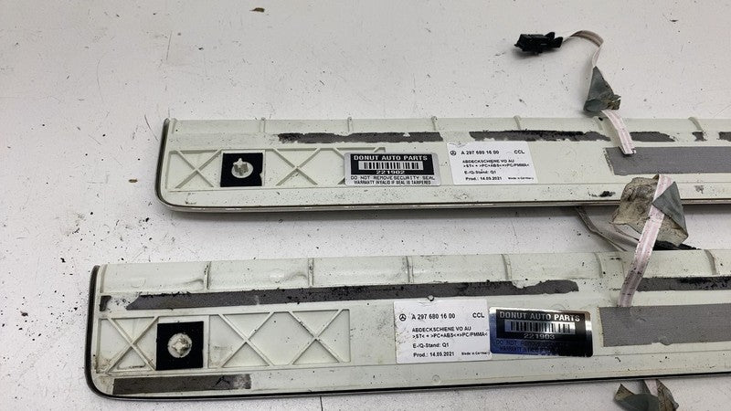 ⭕2022 Mercedes Benz EQS450+ Front & Rear Left & Right Door Sill Plate 