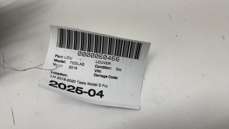1057851001 ⭕ 16-20 Tesla Model S Front Left Bumper Air Shutter Active Louver 1057852-00-F