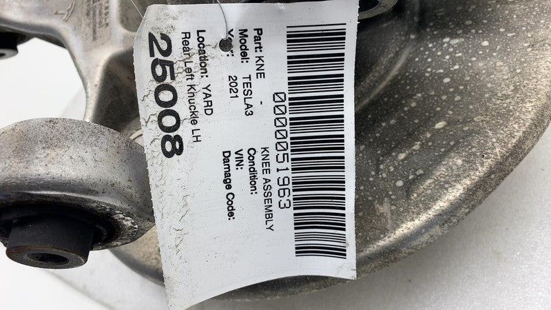 104412300B 2017-2023 Tesla Model 3 Rear Left Suspension Knuckle Spindle w/ Shield & ABS RWD