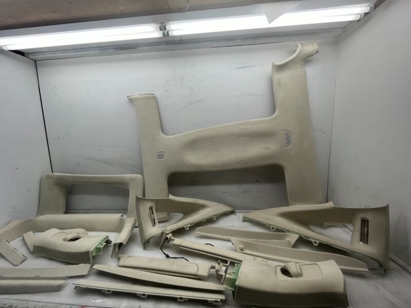 2016-2020 Tesla Model X SET of Ceiling Headliner Sunvisor Upper A + B + C-Pillar