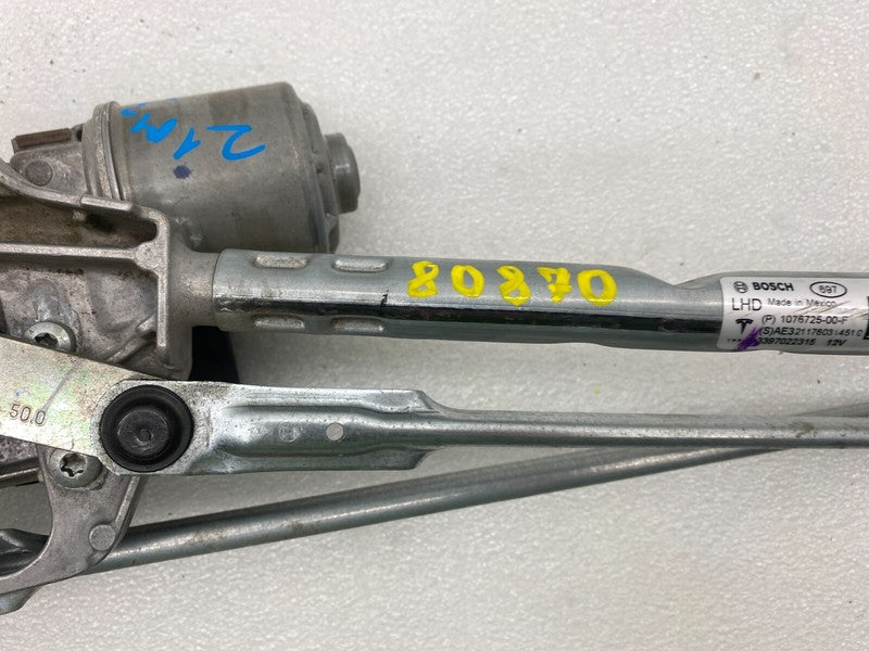 107672500F ⭕ 17-23 Model 3 Front Windshield Wiper Motor & Linkage w/ Module 1076725-00-F