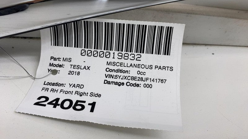112887100G ⭕ 2018-2020 Tesla Model X MX Door Chrome Upper Molding Bright Right 1128871-00-G