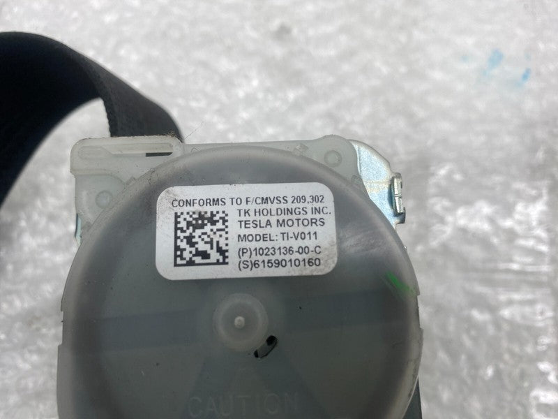 102313600C ⭕ 16-20 Model S Rear Driver Side 2nd Row Seat Belt & Retractor Left 1023136-00-C