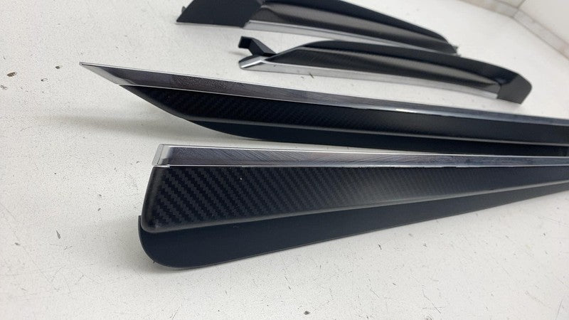 ⭕ 21-23 Model X Front & REAR Door CARBON FIBER TRIM 1661564-00-C / 164