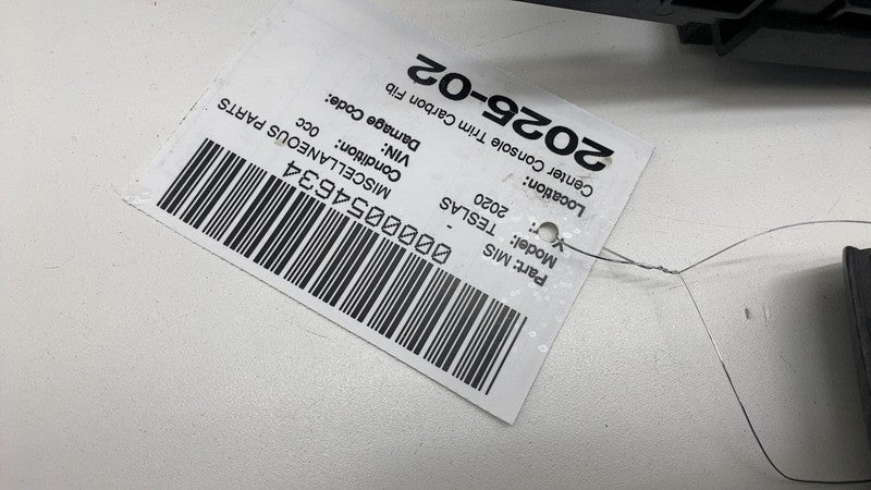 ⭕ 16-20 Model S Center Console Cover w/ Cupholder Trim Carbon Fiber 10