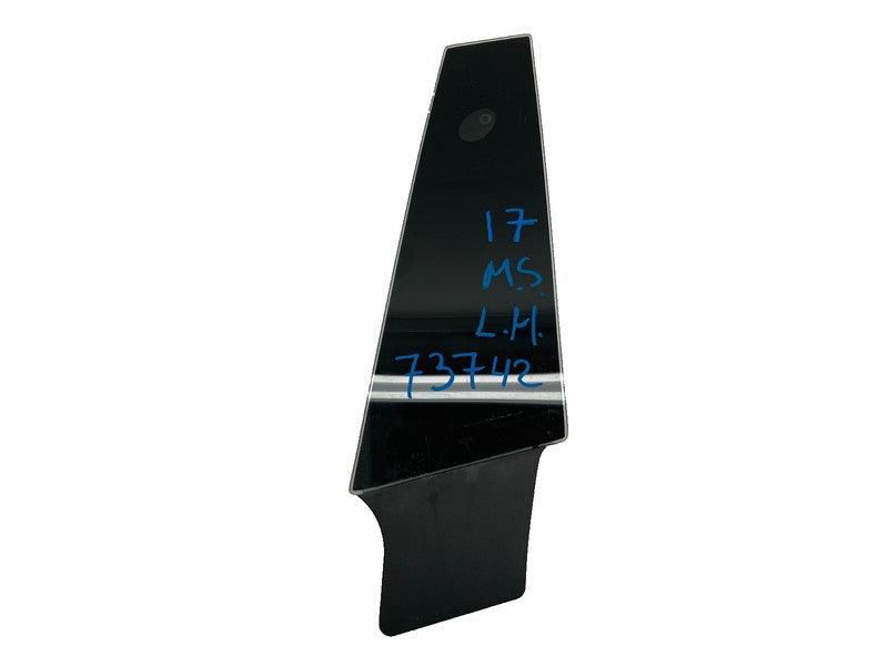 1092306 00 B ⭕ 16-20 Model S Driver Side B-Pillar Glass Applique w/ Camera Left 1092306-00-B