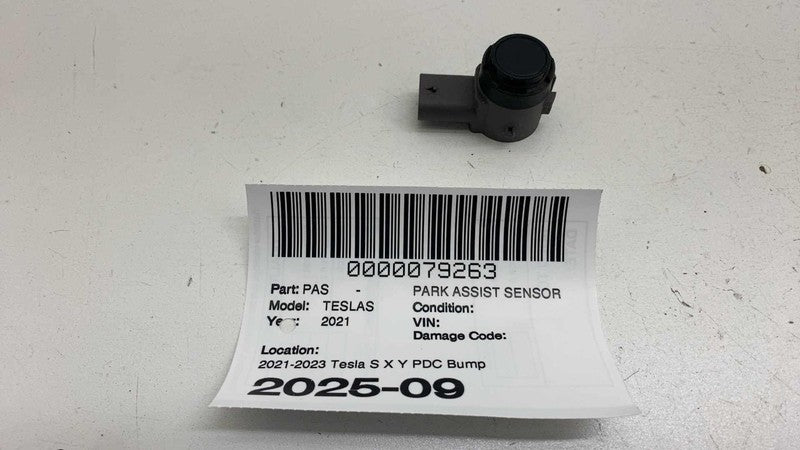 252500101D ⭕ 2021-2025 Tesla S PDC Bumper Parking Ultrasonic Side Sensor Black 2525001-01-D