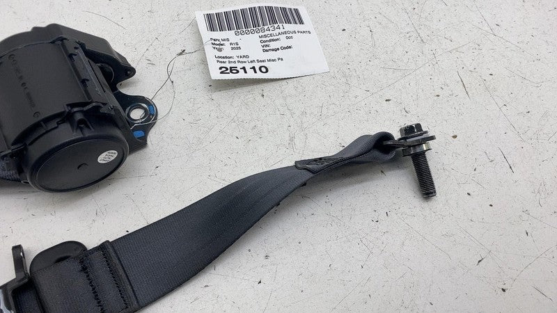 PT00003684D ⭕ 2025 Rivian R1S Rear Left Side 2rd Row Seat Belt Retractor Black PT00003684-D