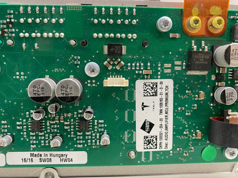 1006163 01 D ⭕ 12-20 Tesla Model S X Premium MCU Audio Amplifier Board Assembly 1006163-01-D