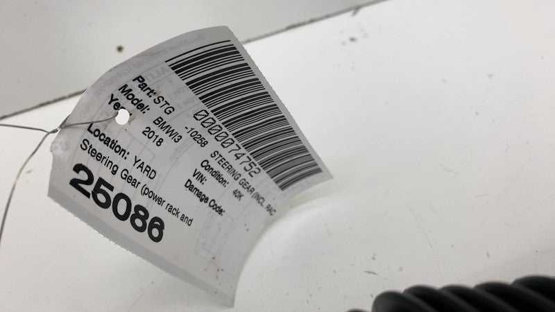 38019600 ⭕ 2018 BMW i3 Hybrid Electric Power Steering Rack & Pinion w/ Tie Rod 38019600