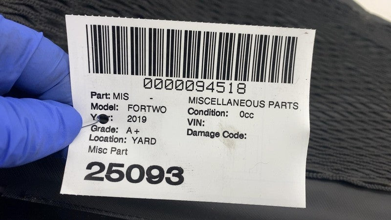 ⭕2019 Smart EQ Fortwo Rear Trunk Parcel Shelf Load Cargo Cover Black A