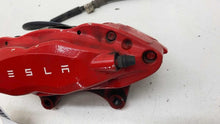 ⭕ 12-20 Tesla Model S Front Passenger Side Caliper Red w/ Brake Hose Line Right
