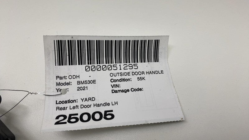 2018-2022 BMW 530e G30 Rear Driver Side Exterior Door Handle Left LH B