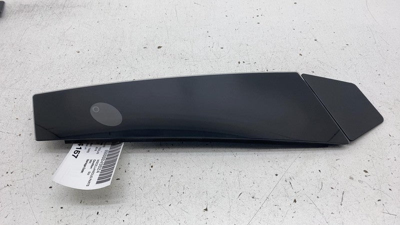 1100437 00 B 2017-2023 Tesla Model 3 Left B-Pillar Applique Glass Trim Molding w/ Camera LH