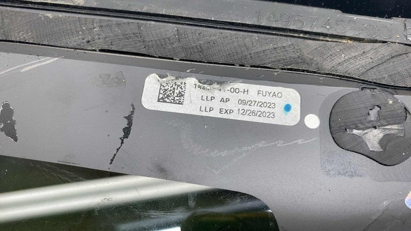 1495741-00-H ⭕ 2020-2024 Tesla Model Y MY Rear Right Quarter QTR Window Glass RH 1495741-00-H