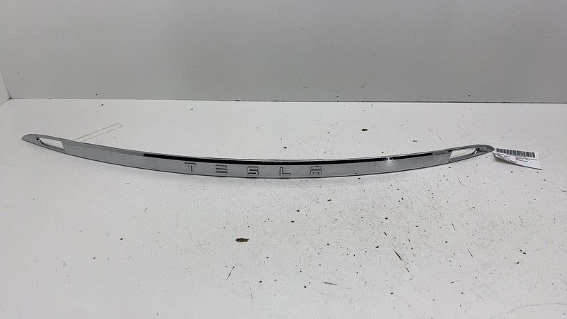 ⭕ 12-20 Tesla Model S Rear Liftgate Trunk Lid Chrome Trim Molding 1025