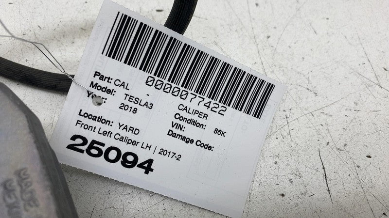 ⭕17-23 Model 3 M3 Front Driver Side Brake Caliper Left w/ Hose Line 10