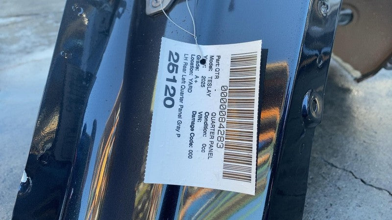 ⭕ 2020-2024 Tesla Model Y Rear Left Quarter Panel Structural Cutout LH Gray PN01