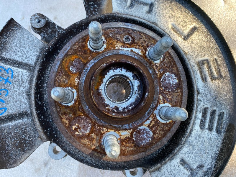 102741600D ⭕ 16-20 Model X Rear Right Spindle Knuckle Wheel Hub w/ Dust Shield 1027416-00-D