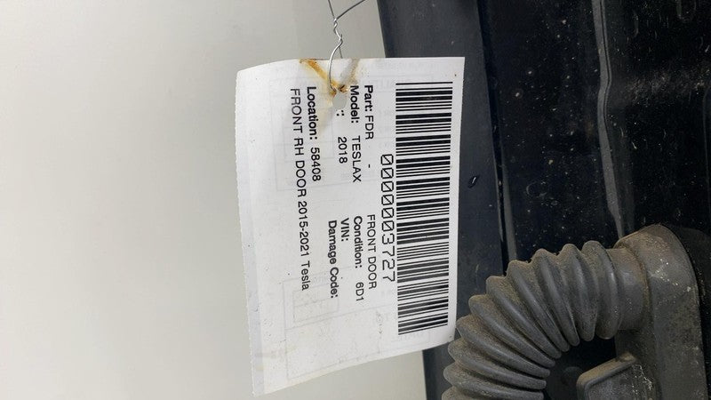 ⭕ 2016-2020 Tesla Model X MX Front Passenger Side Door Shell Panel Rig