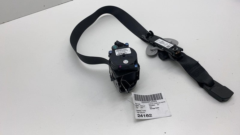 149378301B 2020-2023 Tesla Model Y Front Passenger Side 1st Row Seat Belt & Retractor Right