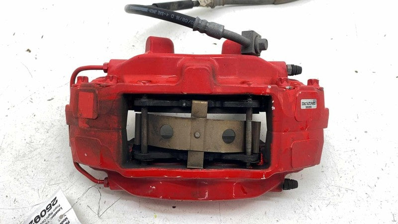 ⭕ 12-20 Tesla Model S Front Passenger Side Caliper Red w/ Brake Hose L
