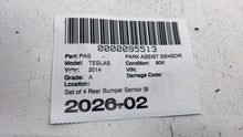 ⭕ 12-15 Model S SET of 4 Rear Bumper Park Assist Sensor Blue PMMB 1014388-08-A