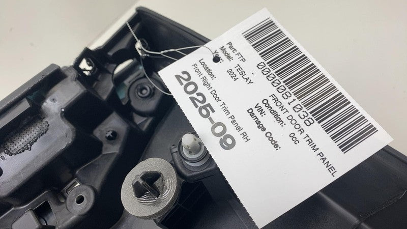 ⭕ 20-24 Model Y Front Passenger Door Panel Trim Card Cover Right RH 16