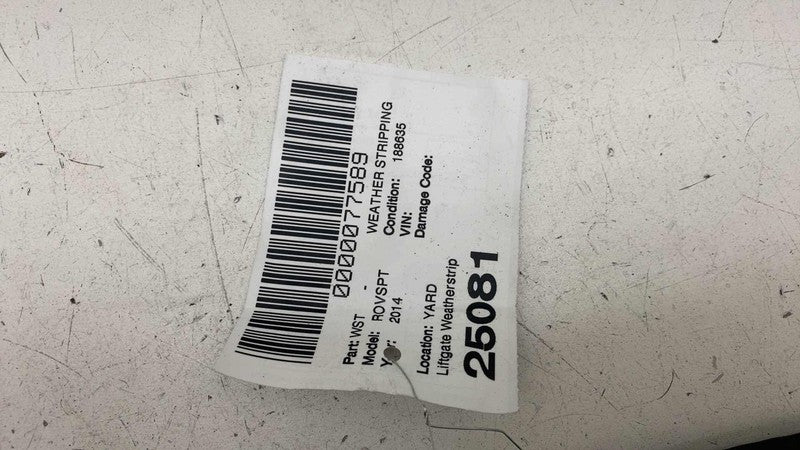 ⭕ 2014-2017 Land Range Rover Sport Rear Liftgate Trunk  Weatherstrip R