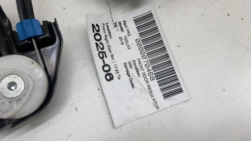 109662100F ⭕ 2017-2023 Tesla Model 3 Front Right Door Window Regulator & Motor 1096621-00-F