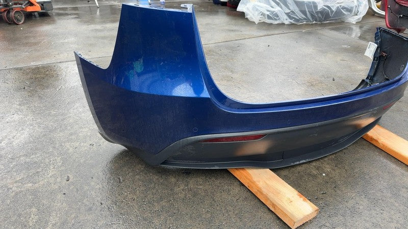 ⭕ 2020-2022 Tesla Model Y Rear Bumper Cover w/ Park Sensor & Valance Blue - PPSB