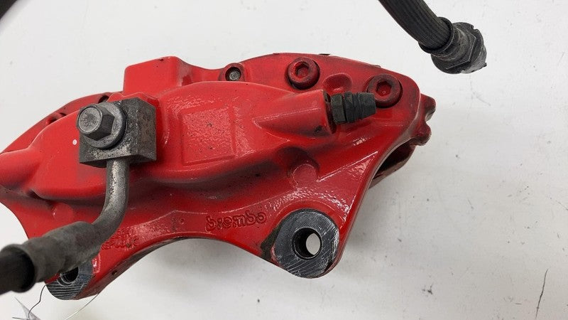⭕ 2012-2020 Tesla Model S Rear Caliper Red w/ Brake Hose Line Left 104
