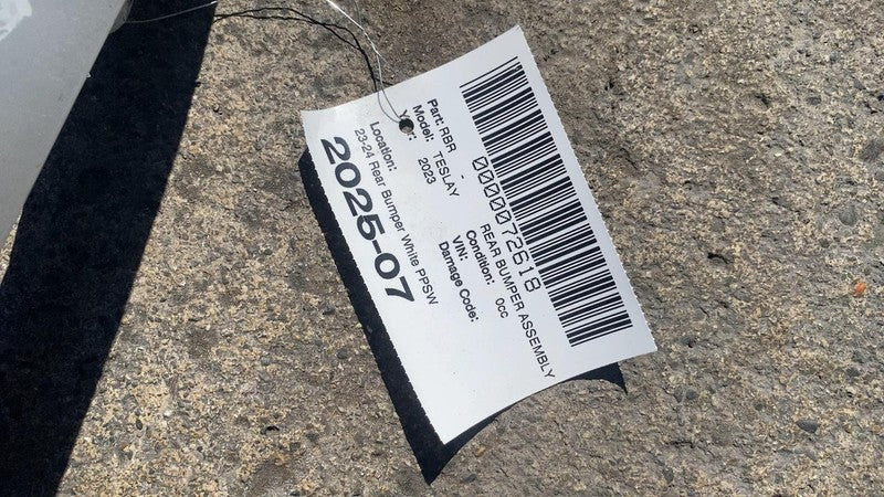 ⭕ 2023-2024 Model Y Front Bumper Cover (No Sensor Hole) White - PPSW 1