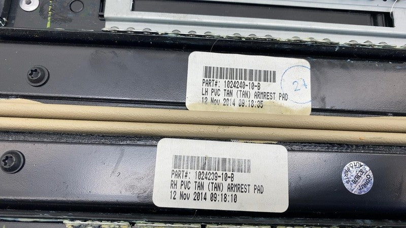 2012-2015 Tesla Model S MS PAIR Left & Right Center Console Armrest Pa