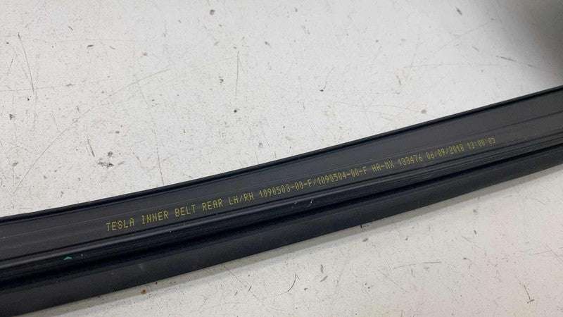 ⭕ 17-23 Model 3 Rear Left Door Window Inner Belt Weatherstrip Seal 109