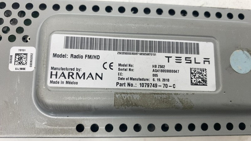 ⭕ 17-23 Model 3 M3 Harman Becker HBZ502 Radio FM/HD Receiver Module 10