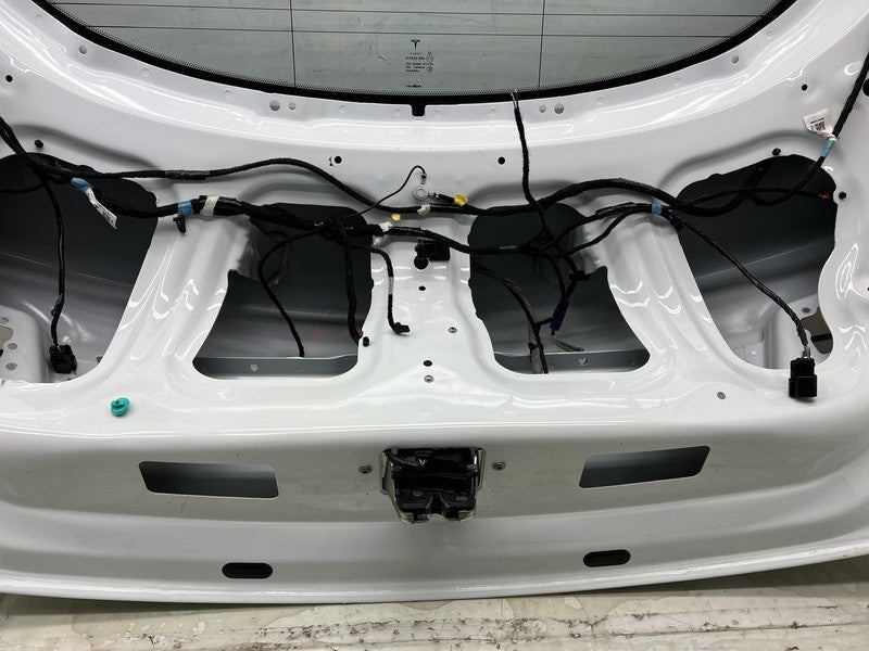 2012-2015 Tesla Model S Liftgate Hatch Gate Trunk Lid Tailgate Glass White PBCW