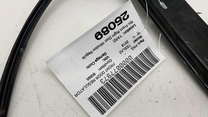 1096621-00-H ⭕ 2017-2023 Tesla Model 3 Front Right Door Window Regulator & Motor 1096621-00-H